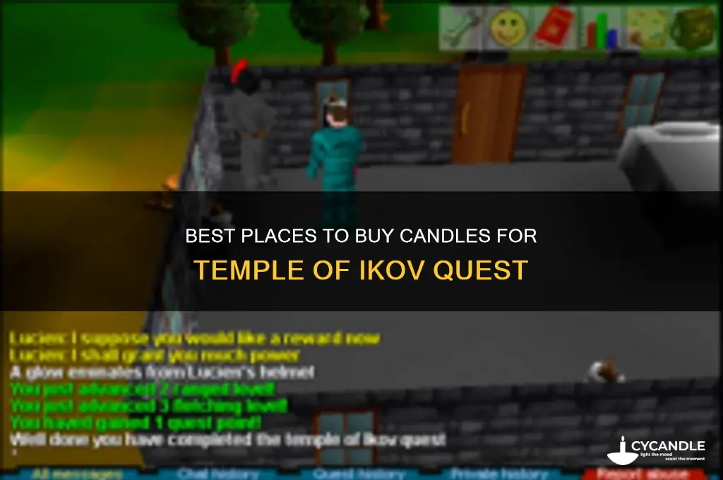 where to get a candle for temple of ikov