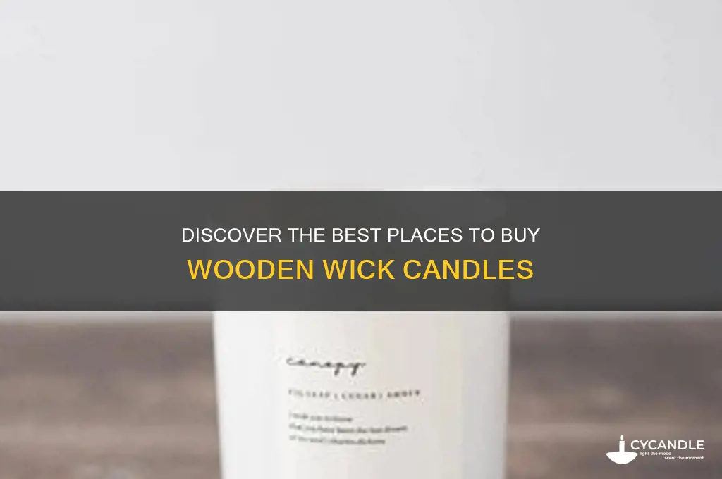 where to get a wooden wick candle
