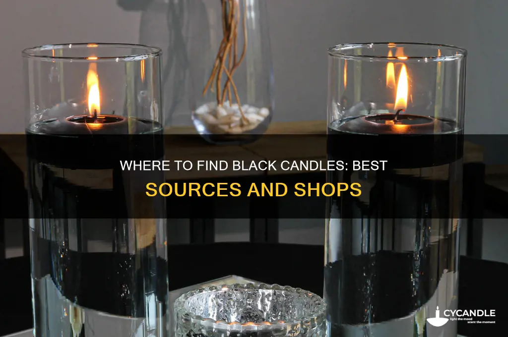 where to get black candles