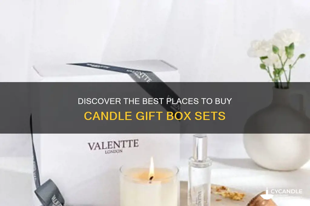 where to get candle gift box set