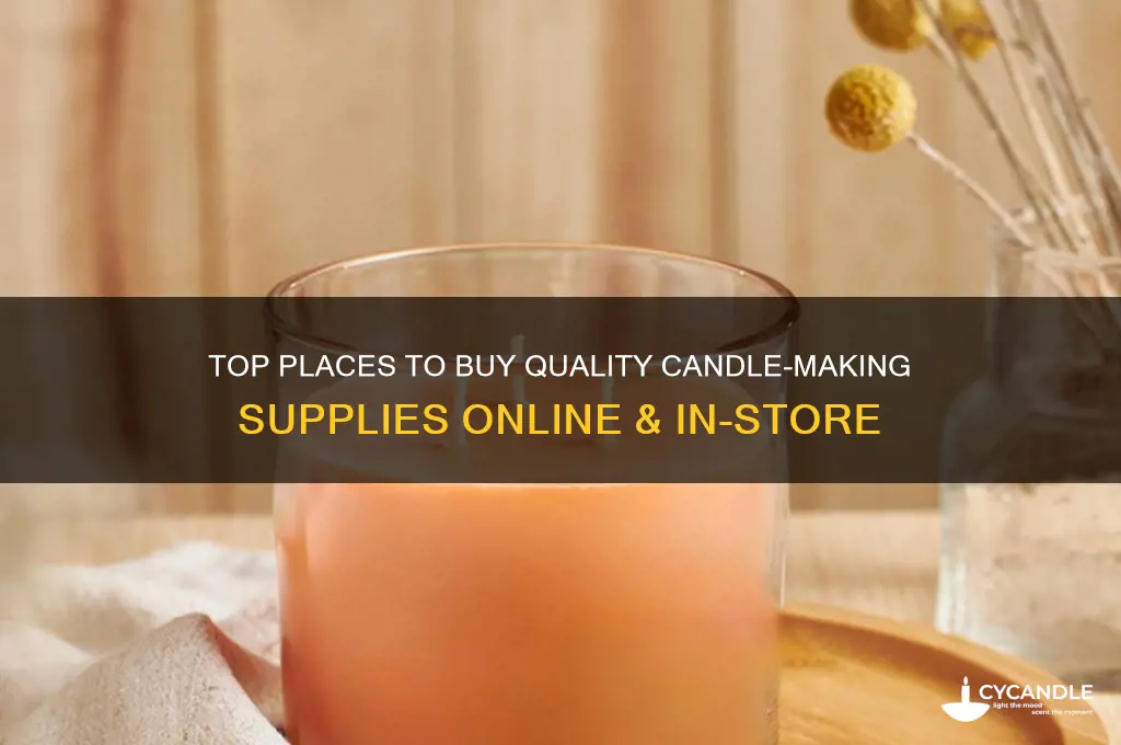 where to get candle supplies