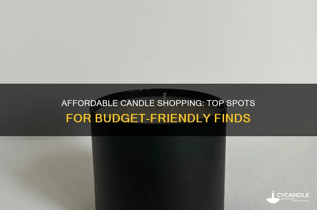 where to get candles cheap