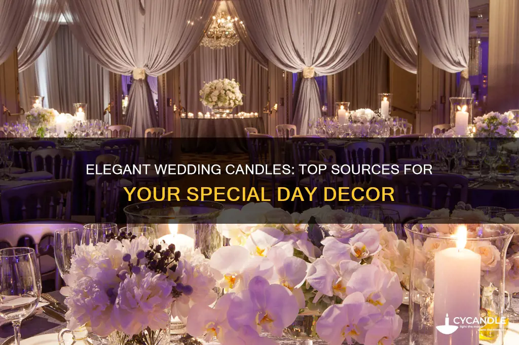 where to get candles for wedding