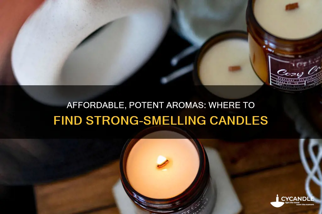 where to get cheap strong smelling candles
