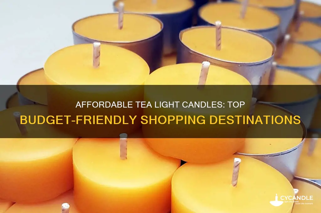 where to get cheap tea light candles