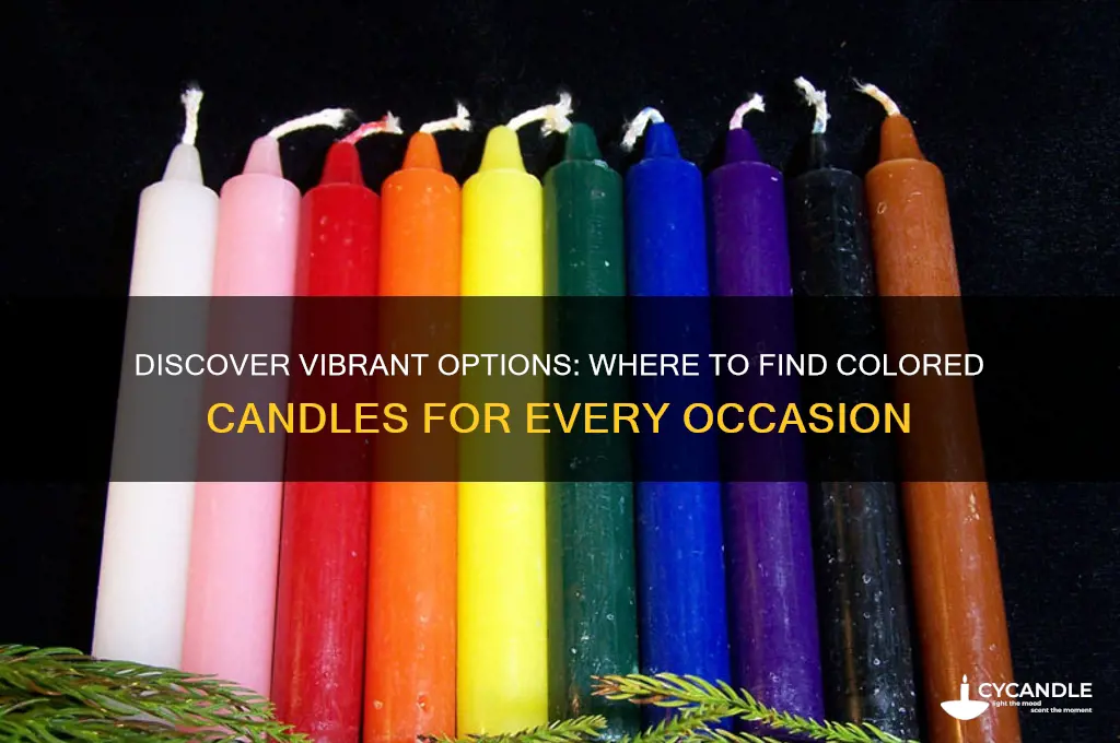 where to get colored candles