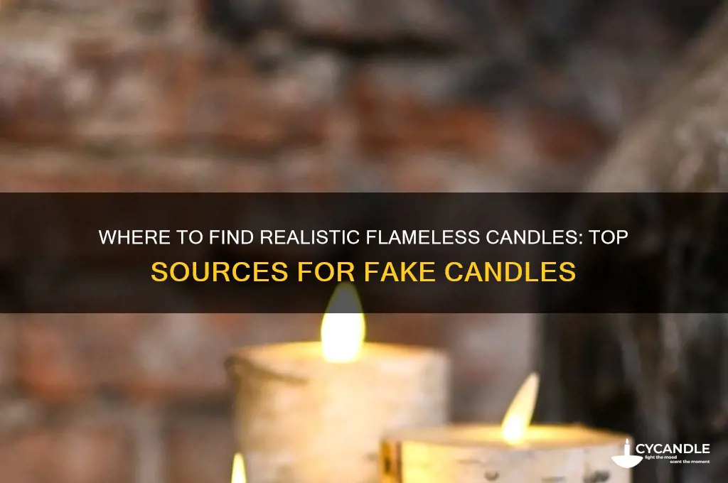 where to get fake candles