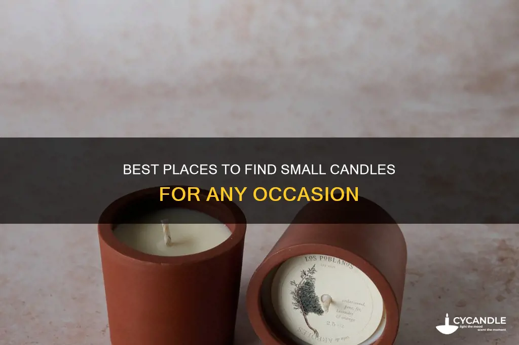 where to get small candles