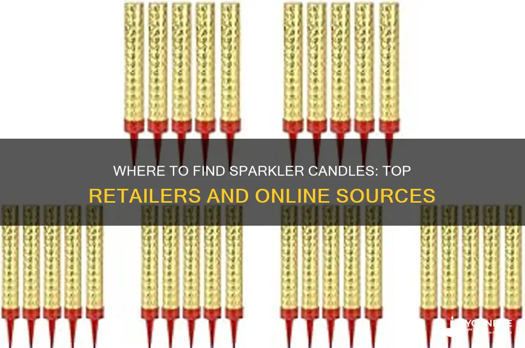 where to get sparkler candles
