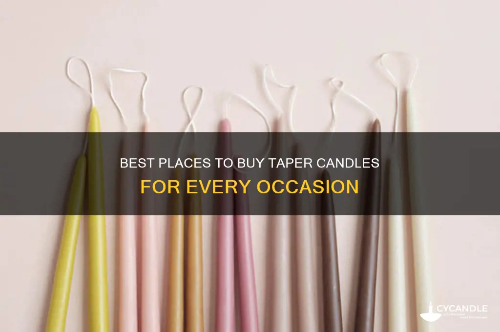where to get taper candles