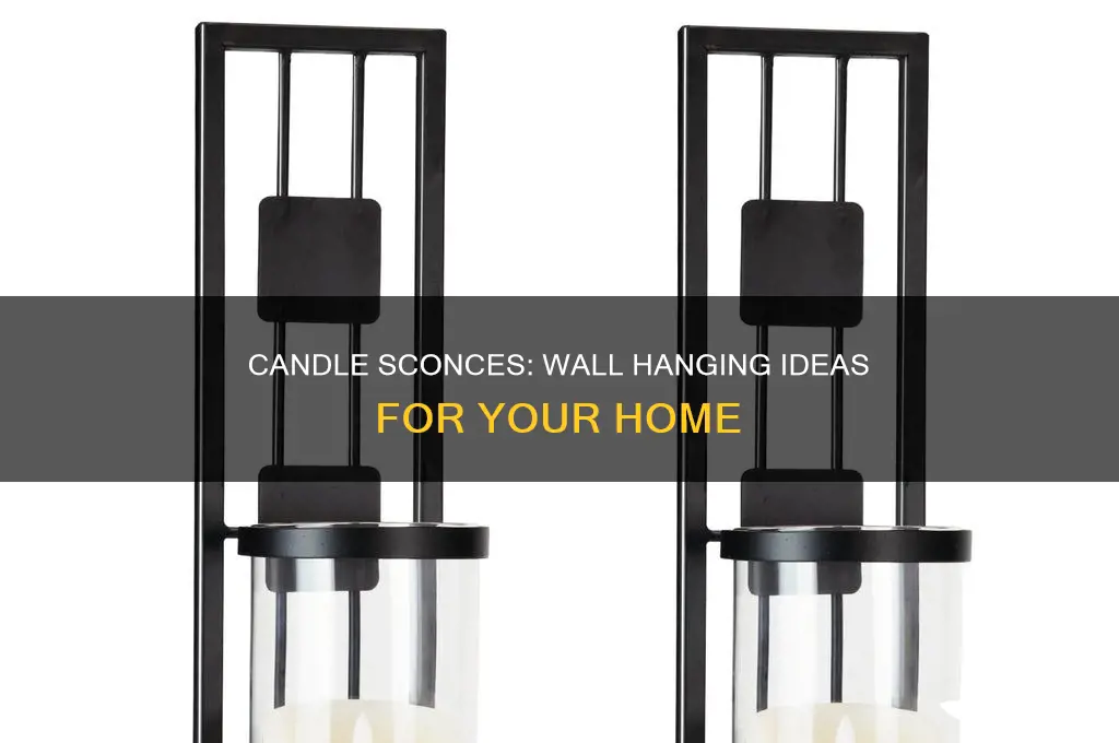 where to hang candle scobces on wall