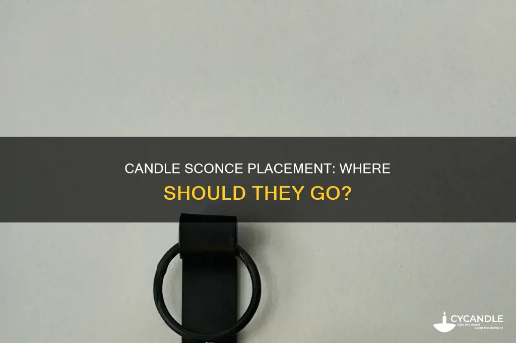 where to hang candle sconces
