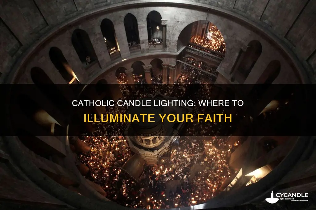 where to have a catholic candle lit