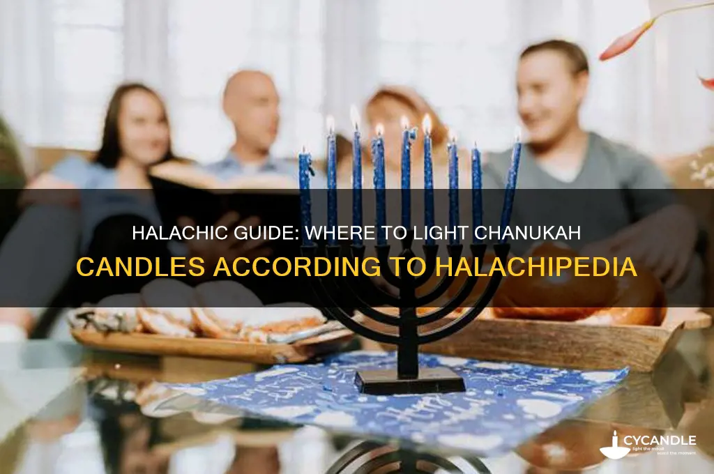 where to light chanuka candles halachipedia