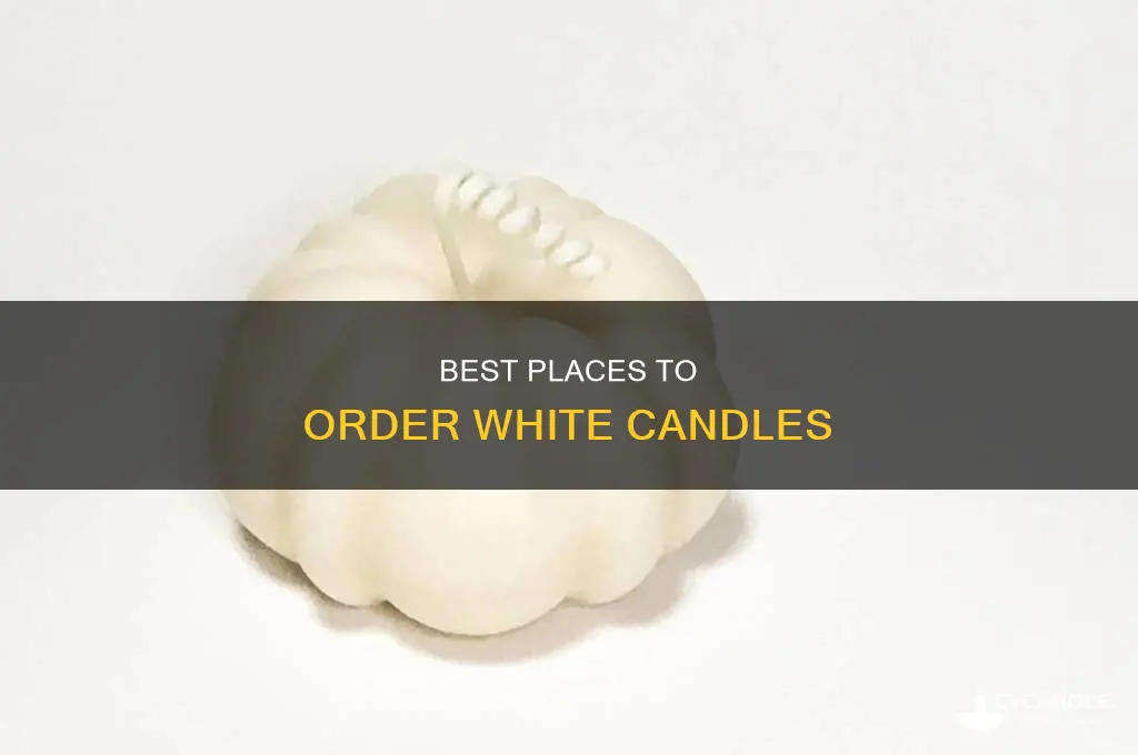 where to order a white candle