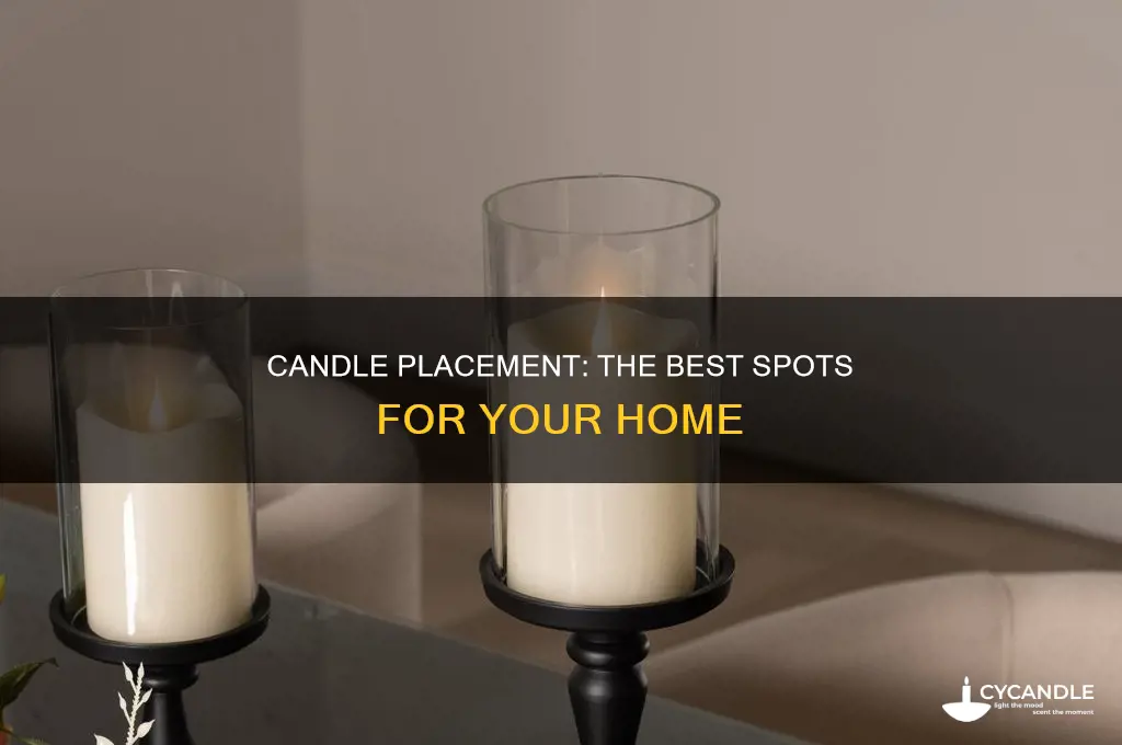 where to place a candle