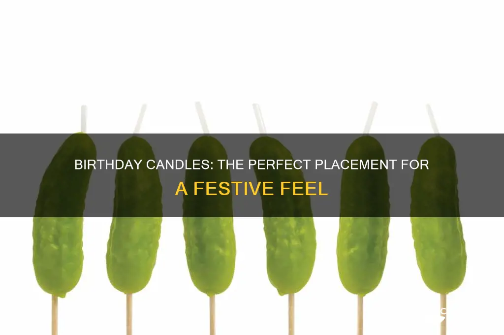 where to place birthday candles
