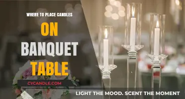 The Perfect Spot for Candles on Banquet Tables