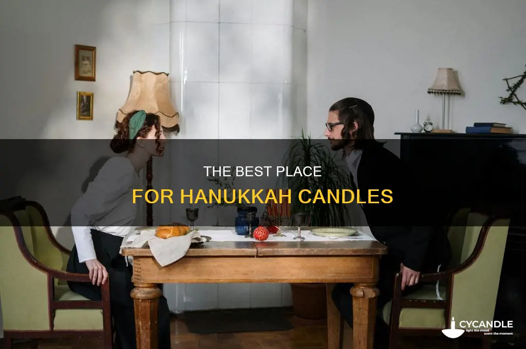 where to place hanukkah candles
