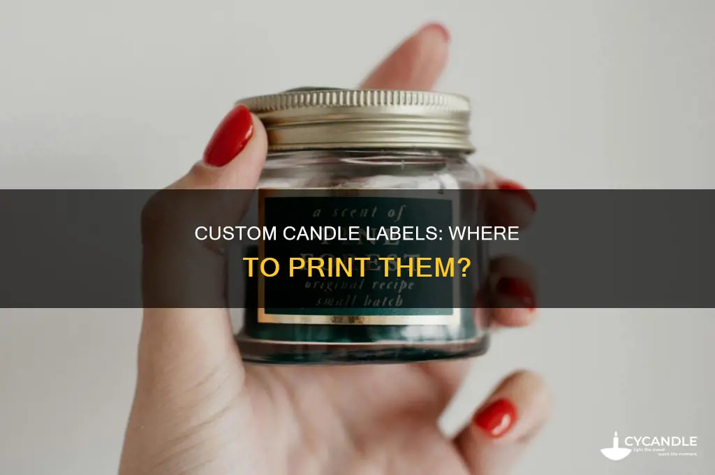 where to print candle labels