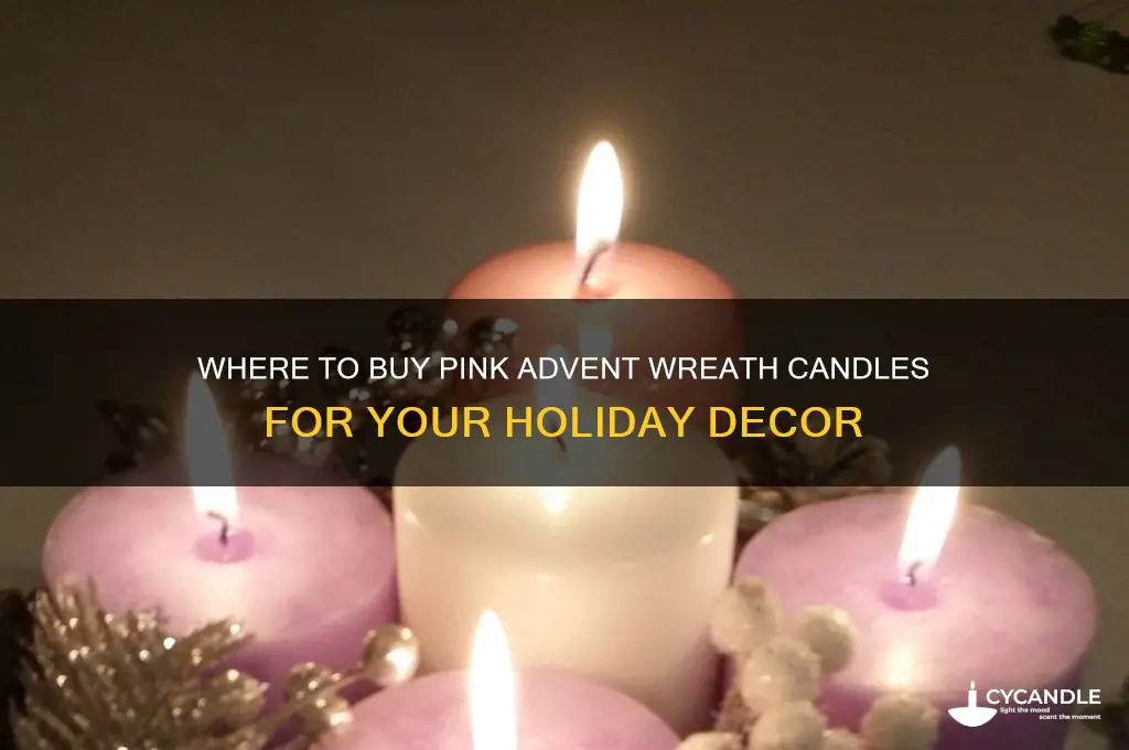 where to purchasepink candle for advent wreath