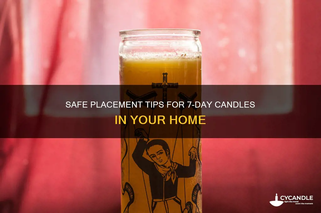 where to put 7 day candles safety