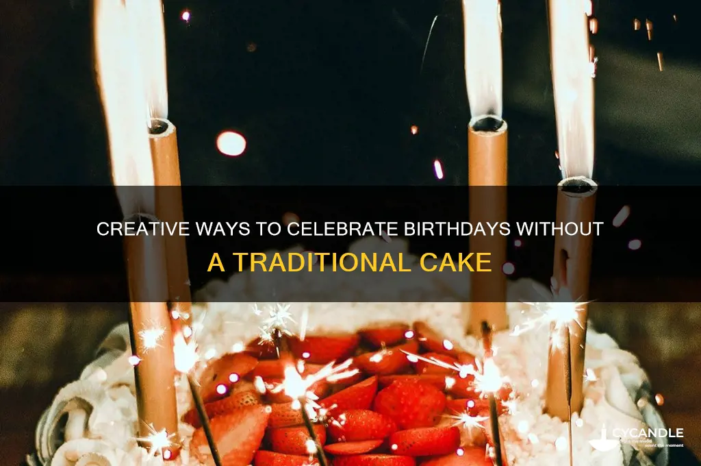 where to put birthday candles without cake