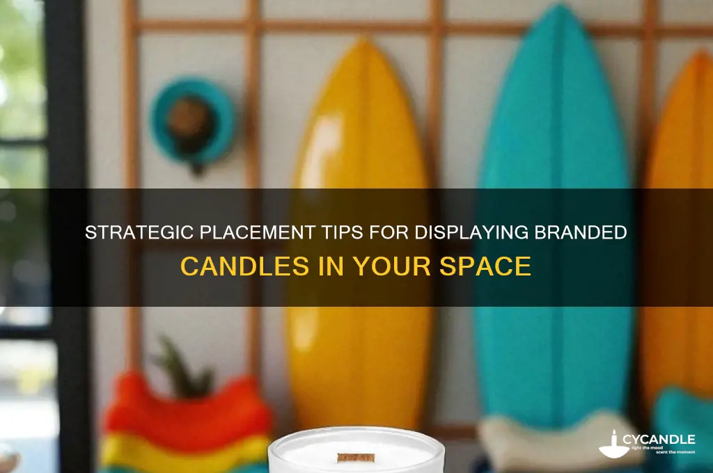 where to put branded candles