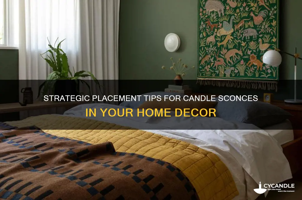 where to put candle sconces