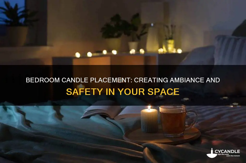 where to put candles in a bedroom