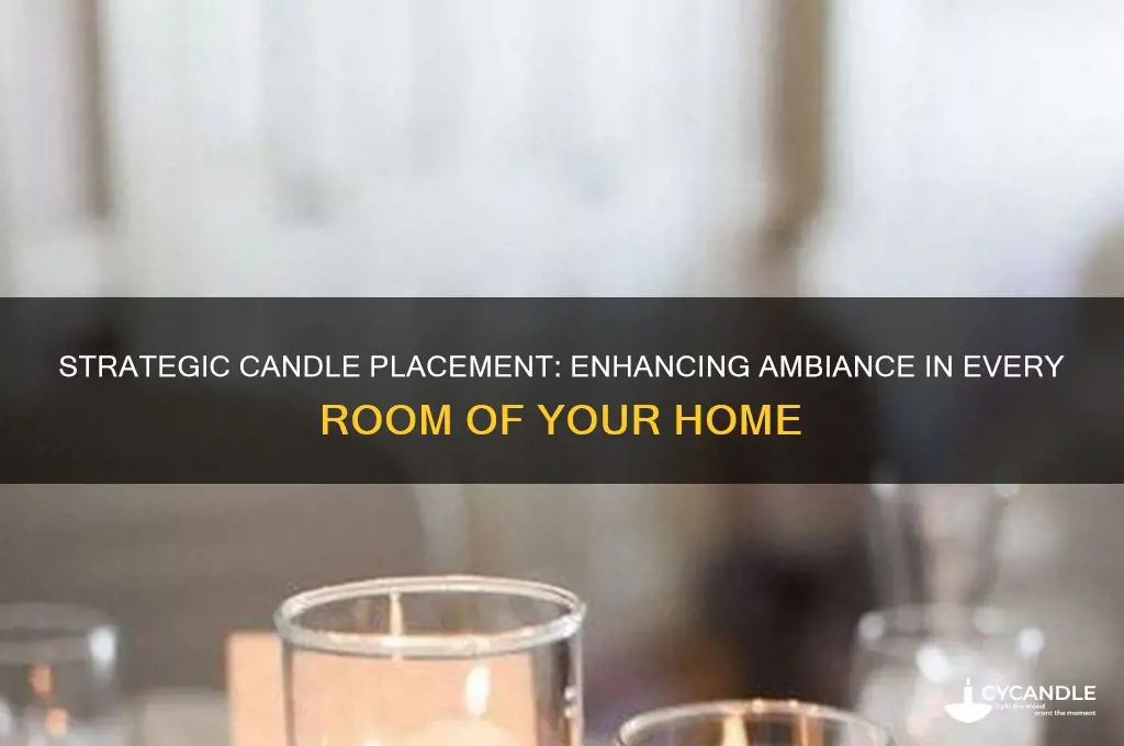 where to put candles in your home