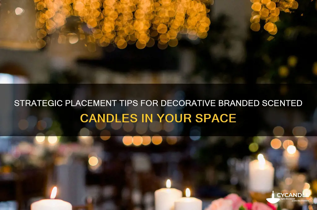 where to put decorative branded scented candles