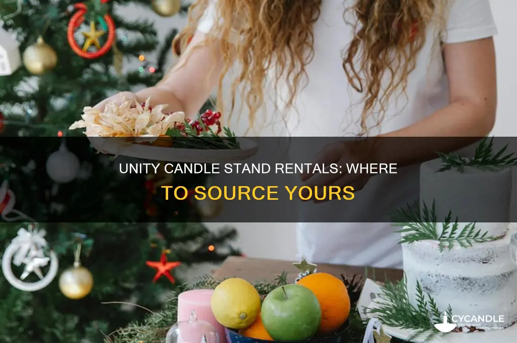 where to rent unity candle stand
