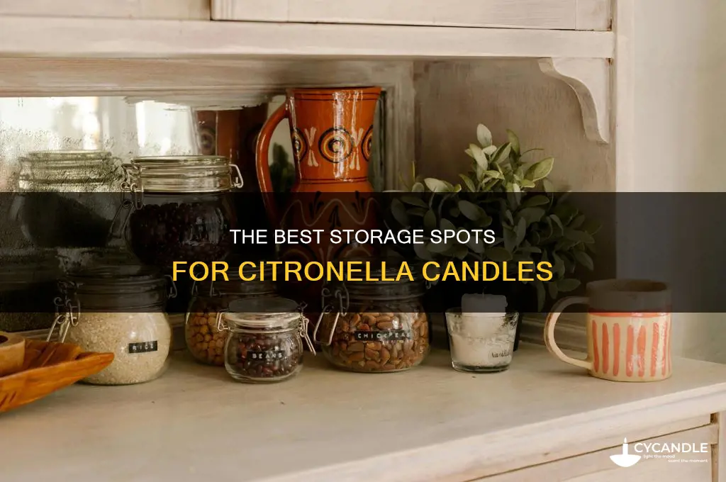 where to store citronella candles