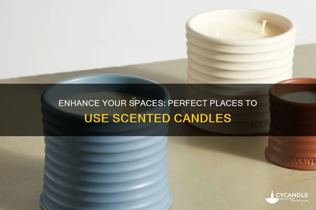 where to use scented candles