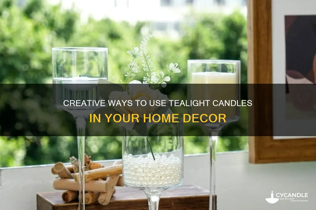 where to use tealight candles