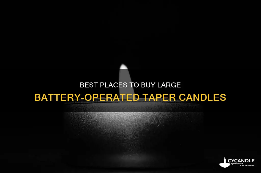 where tobuy large battery taperr candles