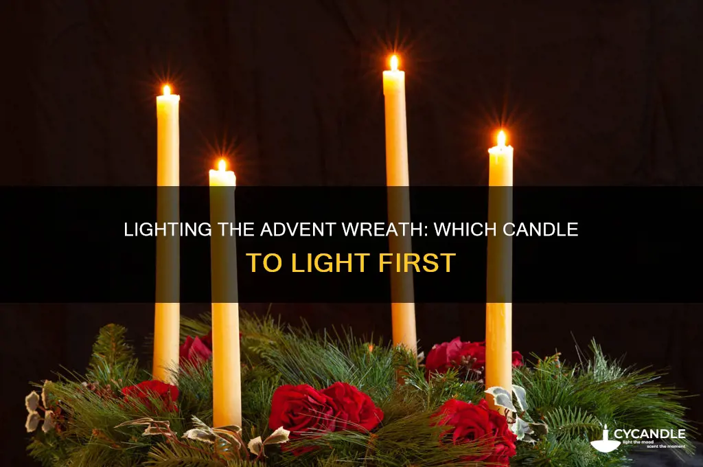 which advent candle do you light first