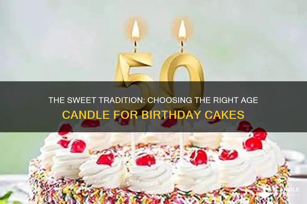 which age candle is put on cake