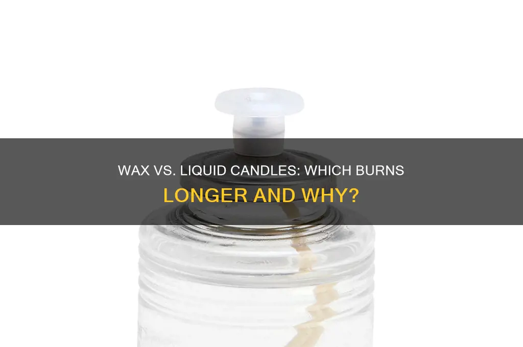 which burns longer wax candles or liquid candles