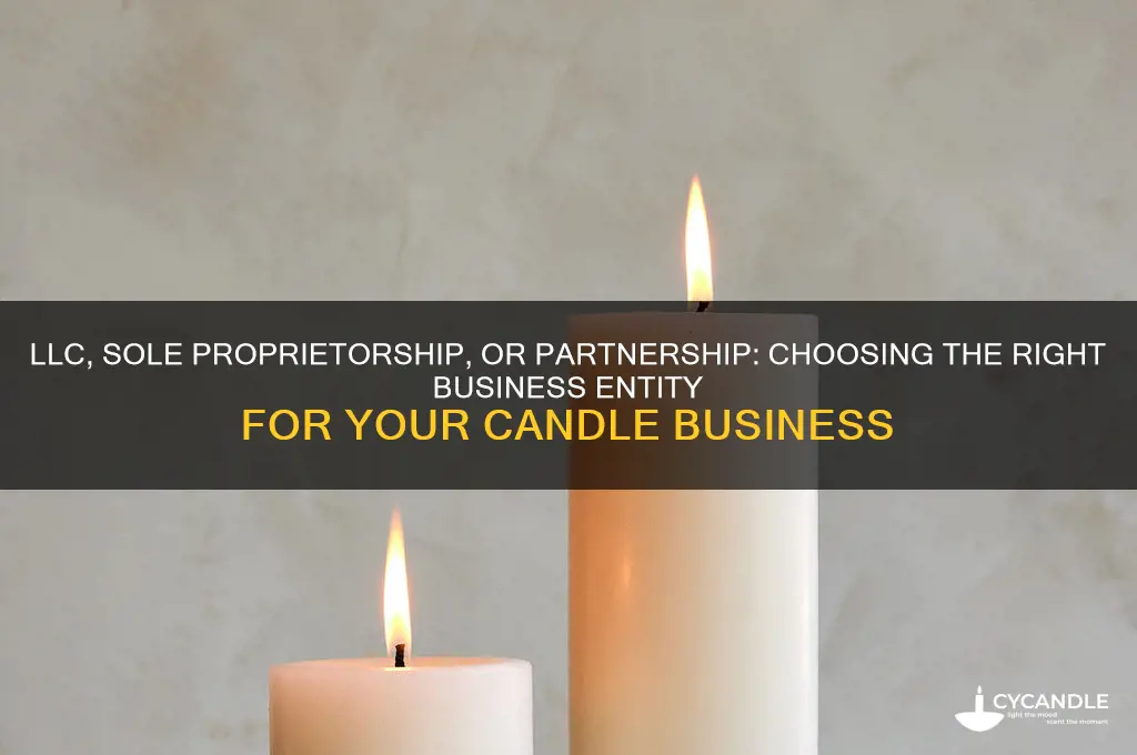 which business entity is right for selling candles