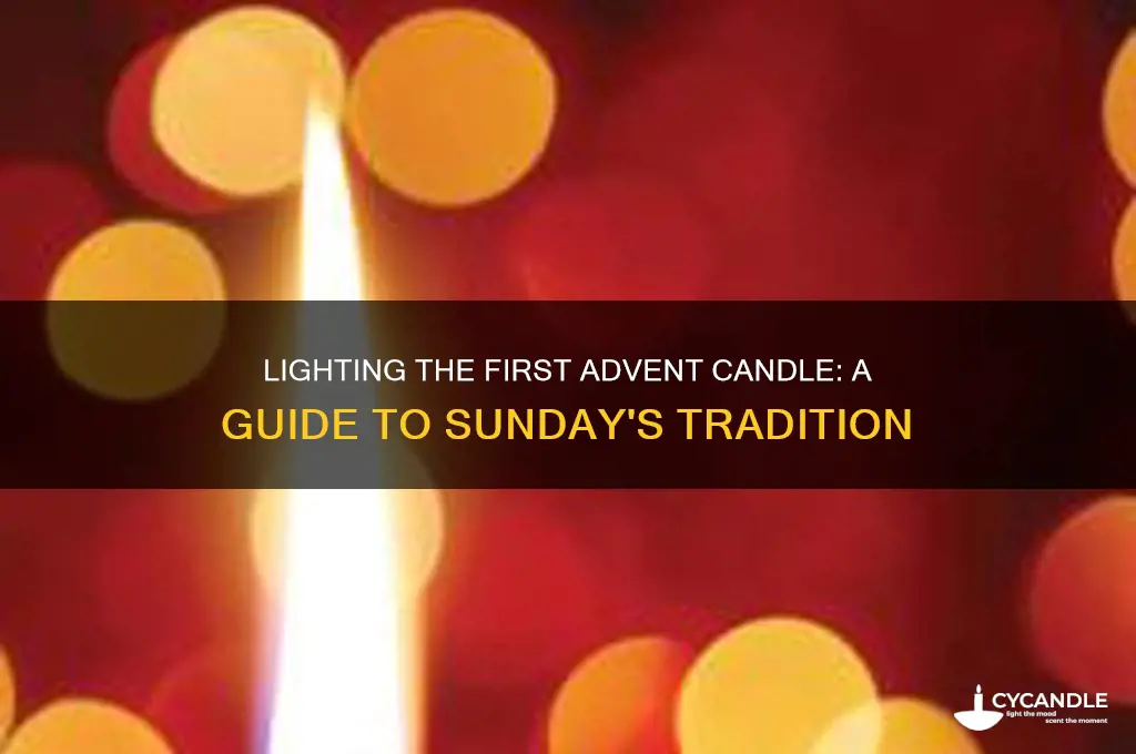 which candle do you light the first sunday of advent