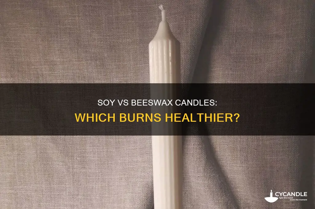 which candle is healthier soy vs beeswax