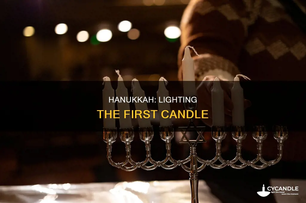 which candle is lit first for hanukkah