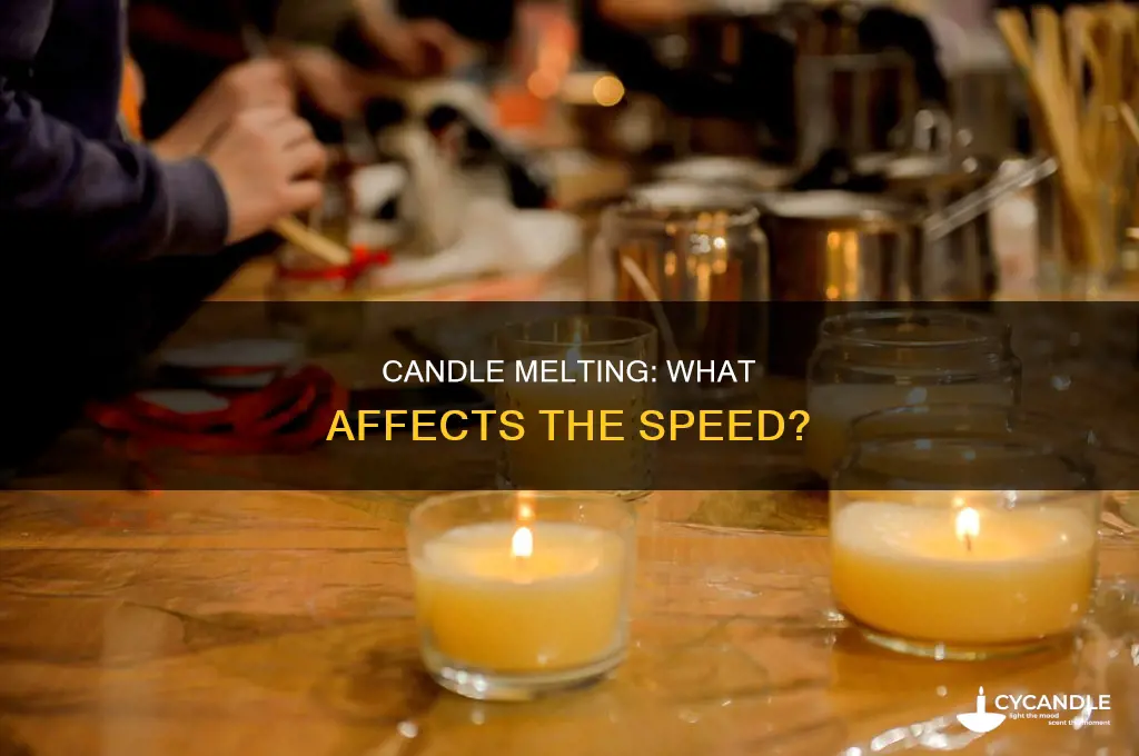 which candle melts faster