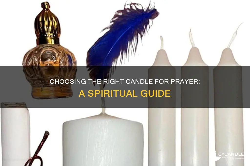which candle to use when praying
