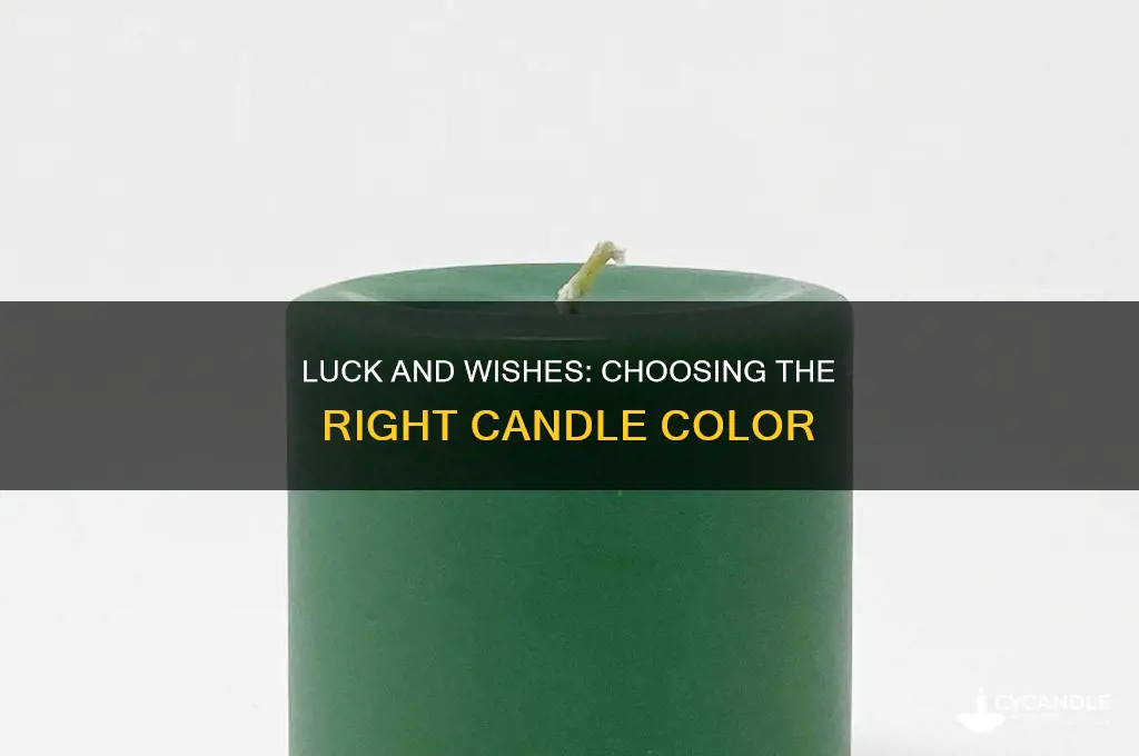 which candles represent luck and wishes