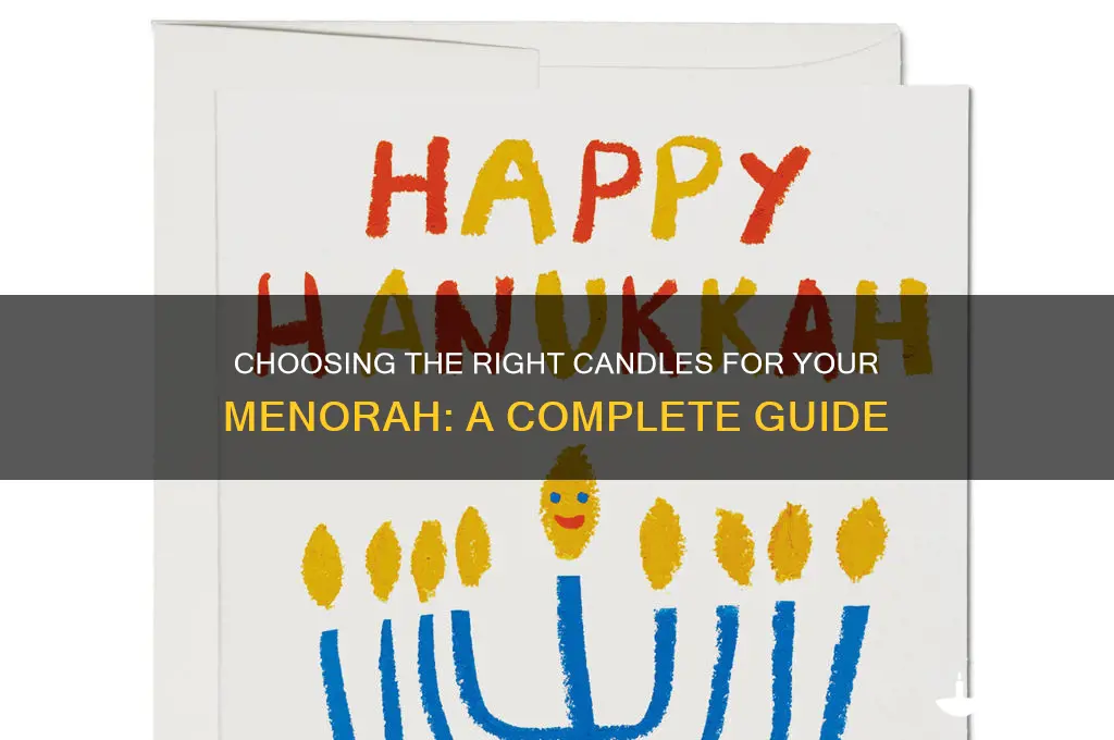 which candles to light on the menorah