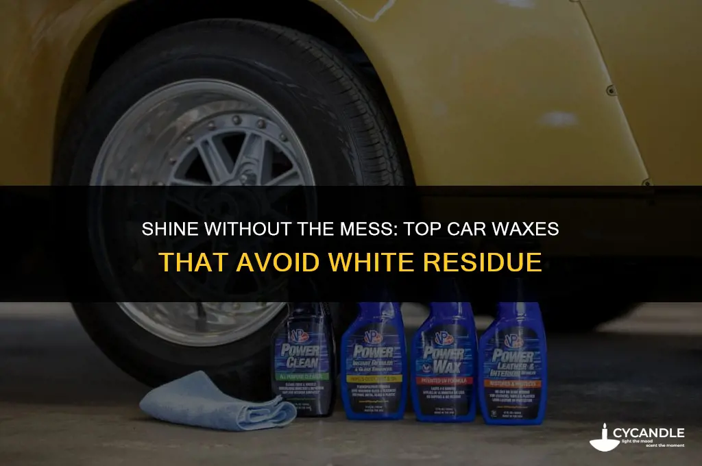 which car wax does not leave white residue