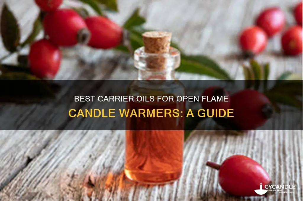 which carrier oil to use in open flame candle warmer